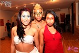Some of the dancers pose for the cameras after a great performance at Loading Zone's grand opening